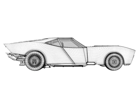 Batmobile The Batman 2022 3D Model