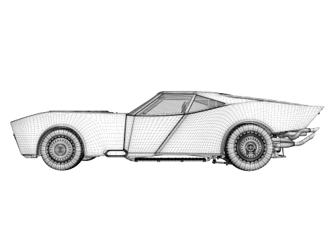 Batmobile The Batman 2022 3D Model
