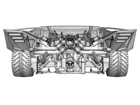 Batmobile The Batman 2022 3D Model