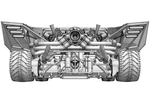 Batmobile The Batman 2022 3D Model