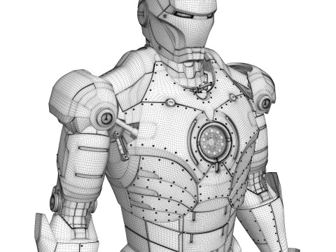 Iron Man Armor Mark II 3D Model