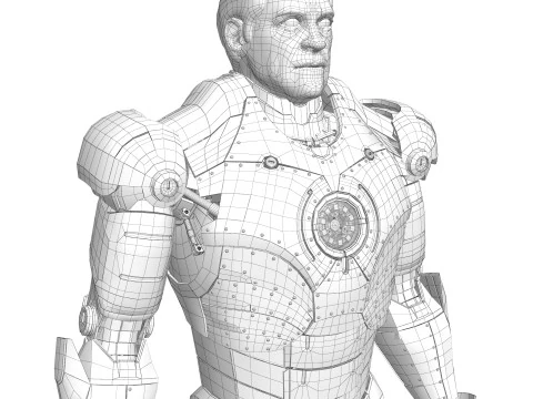 Iron Man Armor Mark II 3D Model
