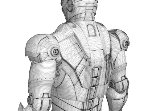 Iron Man Armor Mark II 3D Model