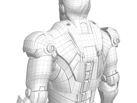 Iron Man Armor Mark II 3D Model