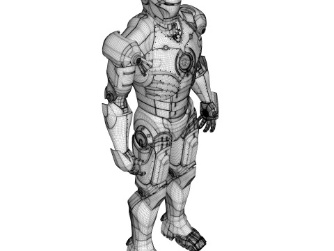 Iron Man Armor Mark II 3D Model