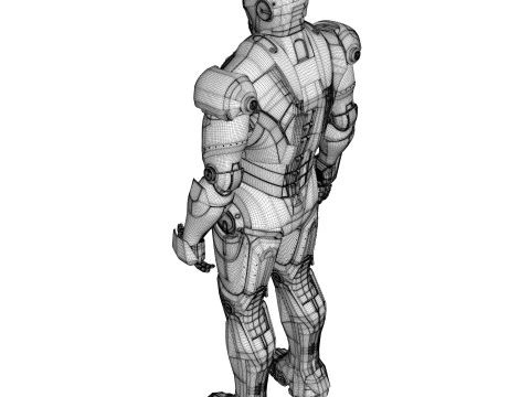 Iron Man Armor Mark II 3D Model
