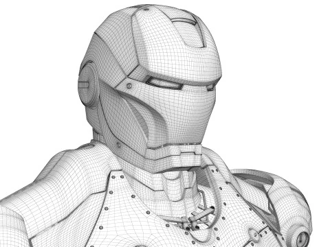 Iron Man Armor Mark II 3D Model