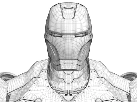 Iron Man Armor Mark II 3D Model