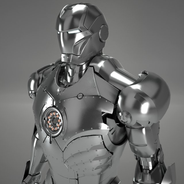 ironman mark ii 3D Модель .c4d .max .obj .3ds .fbx .stl .blend 
