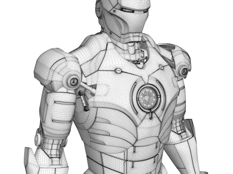 Iron Man Armor Mark III 3D Model