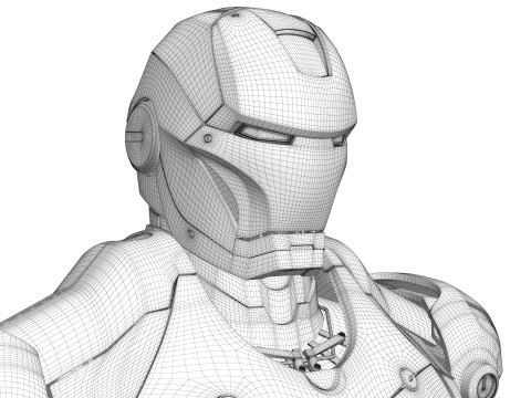 Armadura do Homem de Ferro Mark III Modelo 3D