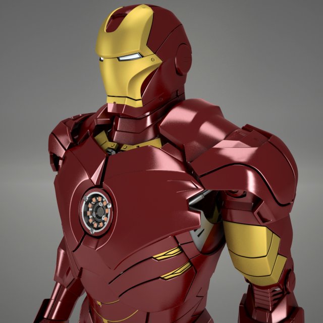 ironman mark iv 3D Model .c4d .max .obj .3ds .fbx .stl .blend 