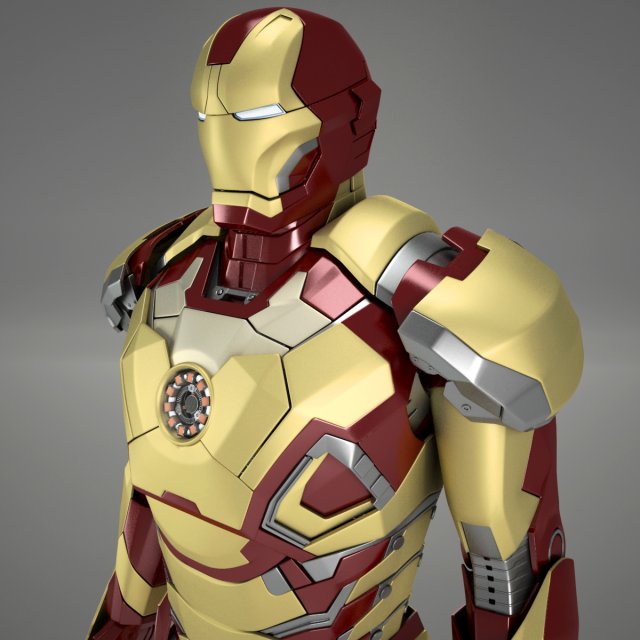 ironman mark viii 3D Модель .c4d .max .obj .3ds .fbx .stl .blend 