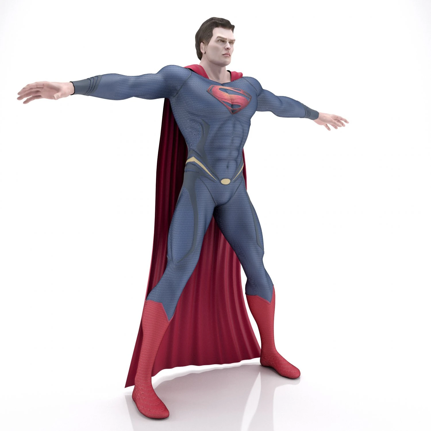Man Of Steel Superman 3D Model .c4d .max .obj .3ds .fbx .stl .blend 