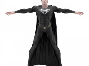 Man van staal Superman donker 3D Model
