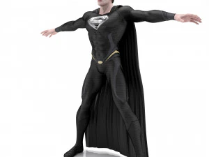 Man van staal Superman donker 3D Model