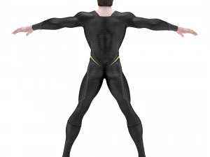 Man van staal Superman donker 3D Model