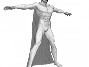 Man van staal Superman donker 3D Model
