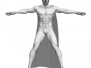 Man van staal Superman donker 3D Model