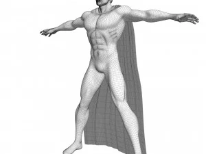 Man van staal Superman donker 3D Model