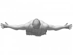 Man van staal Superman donker 3D Model