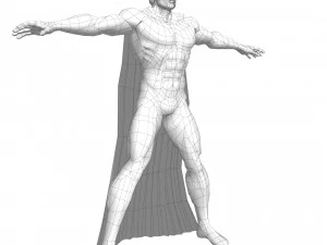 Man van staal Superman donker 3D Model