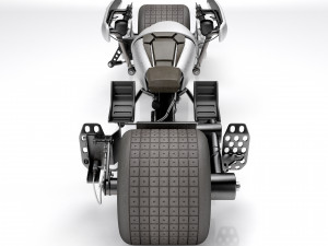 Batpod The Dark Knight 3D-Modell