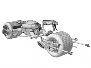 Batpod The Dark Knight 3D-Modell