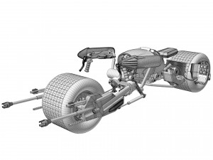 Batpod The Dark Knight 3D-Modell