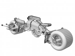 Batpod The Dark Knight 3D-Modell