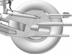 Batpod The Dark Knight 3D-Modell