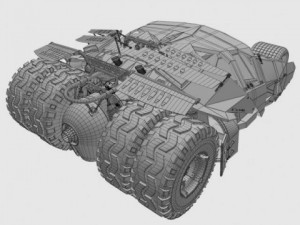 batmobile tumbler the dark knight 3D 模型