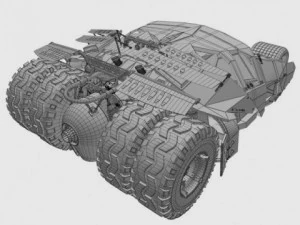 batmobile tumbler the dark knight 3D Model