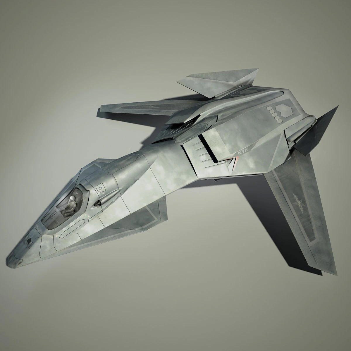 stealth talon 3D Model .c4d .max .obj .3ds .fbx .stl .blend