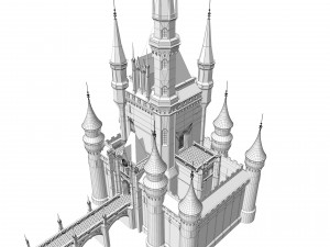 Fantasy castle 3D Model
