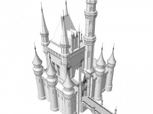 Fantasy castle 3D Model