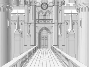 Fantasy castle 3D Model
