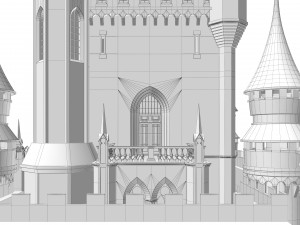 Fantasy castle 3D Model