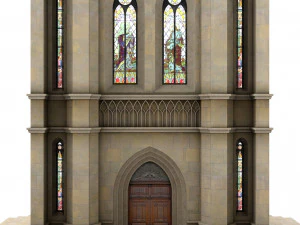 Old clock gothic tower 3D Model