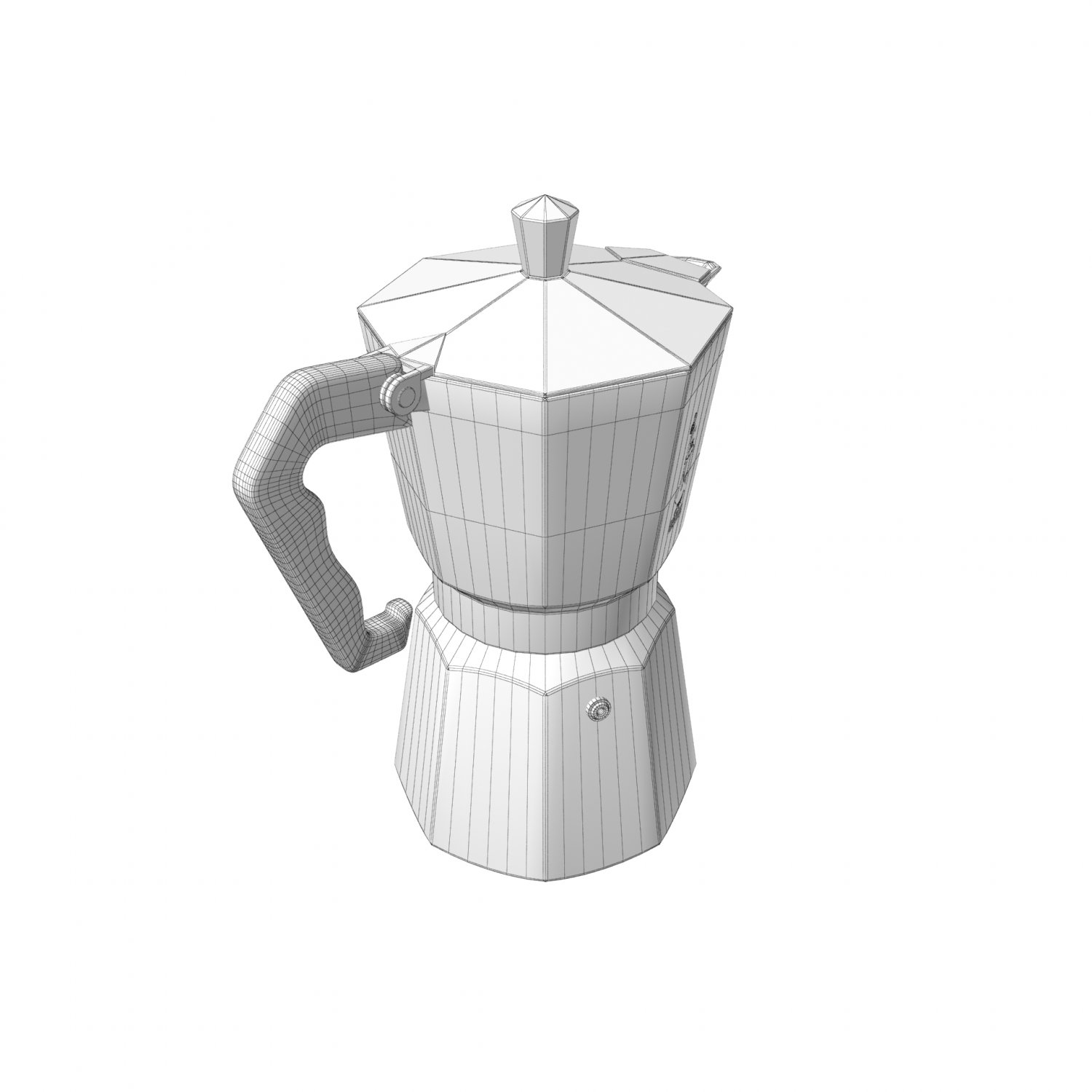 Bialetti Coffee Moka Induction Pot 3D model