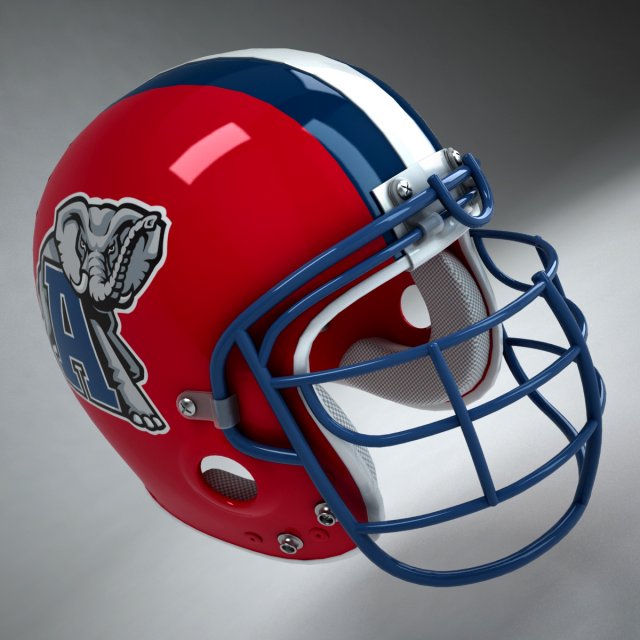 football helmet Modèle 3D .c4d .max .obj .3ds .fbx .stl .blend 