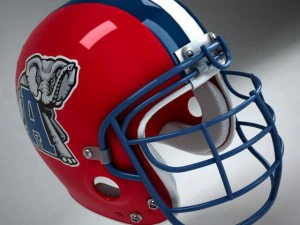 फुटबॉल हेलमेट 3D मॉडल