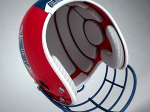football helmet Modèle 3D