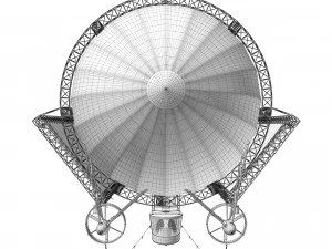 Advertising zeppelin burn 3D Model