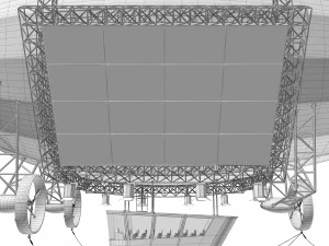 Advertising zeppelin burn 3D Model