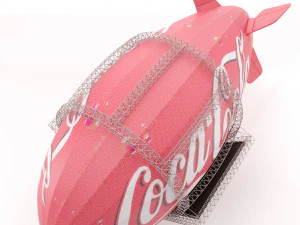 Advertising zeppelin coca-cola 3D Model
