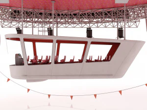Advertising zeppelin coca-cola 3D Model