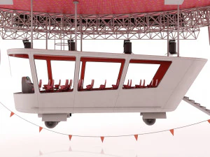 Advertising zeppelin coca-cola 3D Model