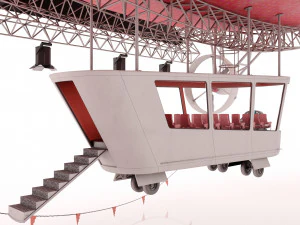 Advertising zeppelin coca-cola 3D Model