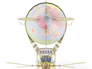 Zeppelin Steampunk 3D Модель